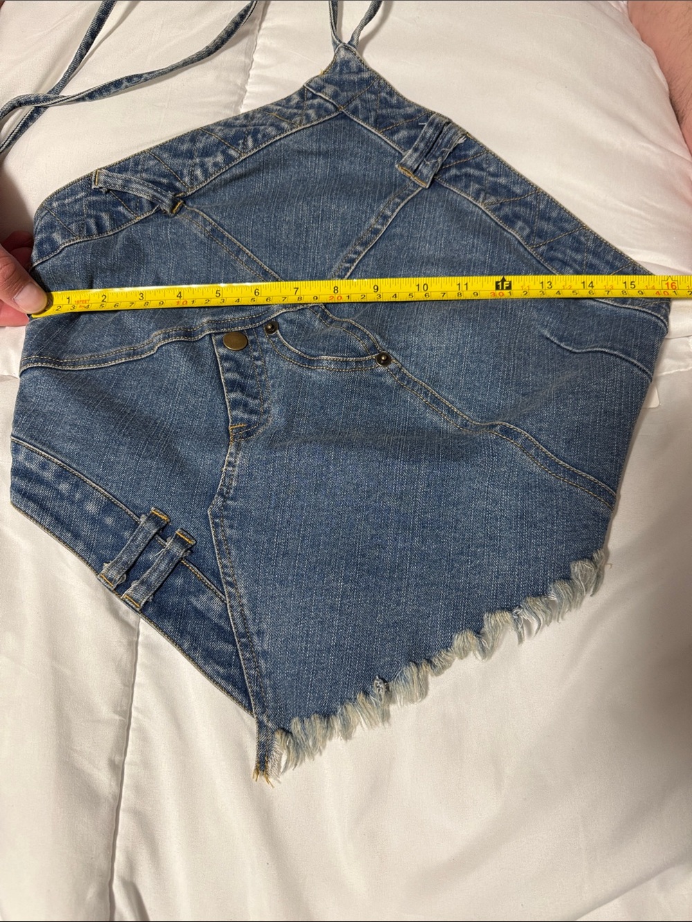 Denim Halter Top - Picture 8 of 9